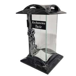 Znicz Kapliczka HK-49 Kochanemu Tacie Srebrny 26cm