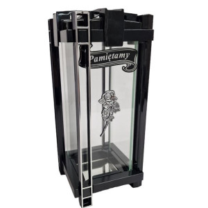 Znicz Kapliczka HK-73 Kwadrat Róża Srebro