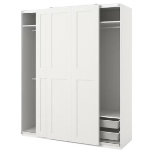 IKEA PAX/GRIMO Kombinacja szafy biały 200x66x236 cm