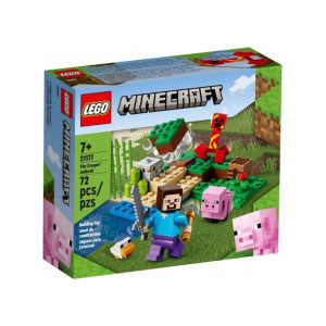 Lego Minecraft Zasadzka Creepera Klocki 21177 7+