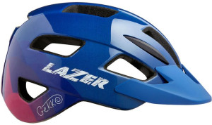 Kask rowerowy dziecięcy Lazer Gekko (50-56cm) niebiesko-różowy
