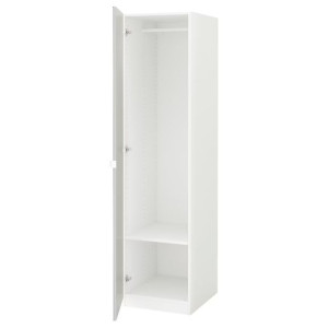 IKEA PAX/VIKEDAL Szafa biały/lustro 50x60x201 cm