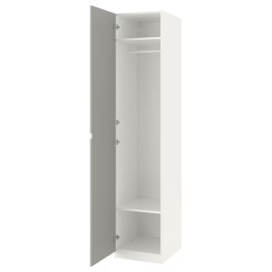 IKEA PAX/VIKEDAL Szafa biały/lustro 50x60x236 cm