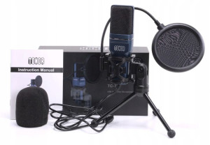Zestaw Mikrofon Tonor Tc-777 + Filtr Pop + Statyw