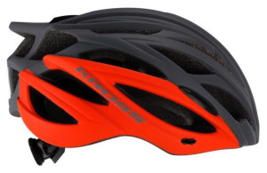 Kask rowerowy Kross Brizo rozmiar M (54-58 cm) szary pomarańczowy