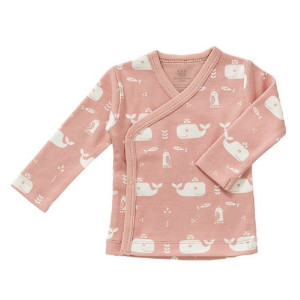 Fresk Kardigan bawełniany 3-6 miesięcy Wieloryb Mellow rose
