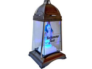 Znicz Tata Tacie Kpl3 Nkl Złoto+figurka Led