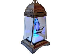 Znicz Mama Mamie Kpl3 Nkl Złoto+figurka Led
