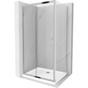 Mexen Apia kabina prysznicowa rozsuwana 90 x 70 transparent chrom brodzik