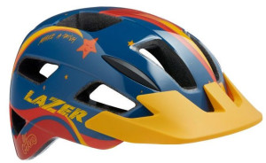 Kask rowerowy Lazer Lil’Gekko Star XS (46-50 cm) granatowo-żółty