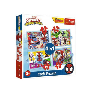 Puzzle 4w1 Spidey Ekipa Spidey'a 71 El Trefl