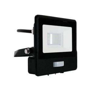 Projektor LED V-TAC 10W SAMSUNG CHIP Czujnik Ruchu Czarny Przewód 1M VT-118