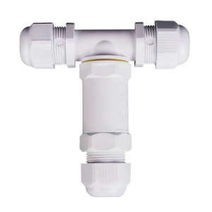 Złączka Mufa Hermetyczna Biała Trójnik 0.5-4mm2 Średnica kabla 8-12mm IP68