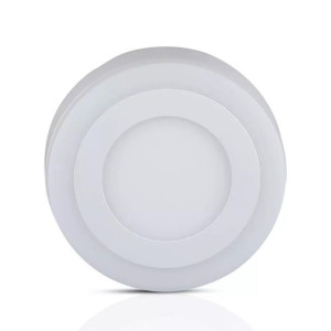 Panel LED Natynkowy V-TAC 8W Okrągły TWIN LED VT-809 3000K 560lm