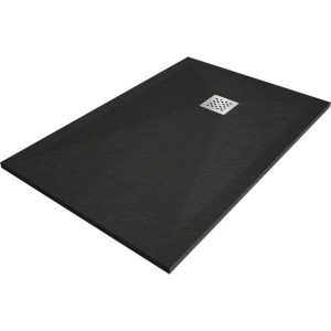 Mexen Stone+ brodzik kompozytowy prostokątny 90 x 80 cm, czarny - 44708090