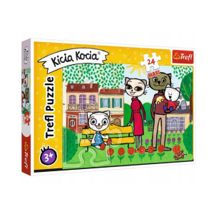 Puzzle Maxi Kicia Kocia Zabawy Kici Koci 24e Trefl