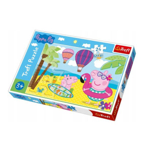 Puzzle Maxi Świnka Peppa Na Wakacjach 24 El. Trefl