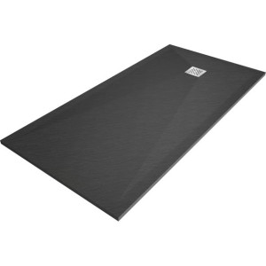 Mexen Stone+ brodzik kompozytowy prostokątny 160x100 cm antracyt - 44711016