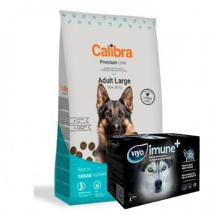 Calibra Dog Premium Line Adult Large 12kg + napój probiotyczny dla psa 14 x