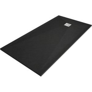 Mexen Stone+ brodzik kompozytowy prostokątny 180 x 100 cm czarny - 44701018