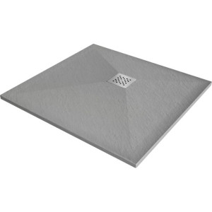Mexen Stone+ brodzik kompozytowy kwadratowy 70 x 70 cm, szary - 44617070