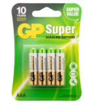 4 Baterie AAA GP Super – 1.5V