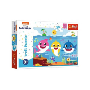 Puzzle Podwodny Świat Rekinów Baby Shark 30e Trefl