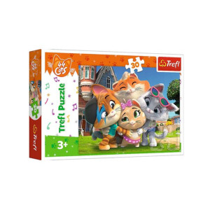 Puzzle Przyjaźń W Kociej Krainie Koty 30el Trefl