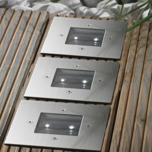 Solarny reflektor gruntowy lampy solarne 3 sztuki