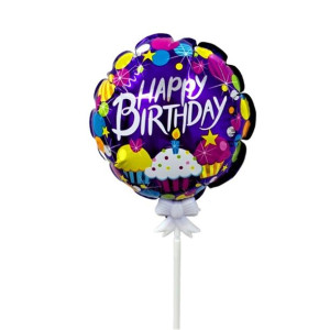Balon Samopompujący Na Patyku 13 Cm 1