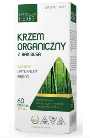 Medica Herbs krzem organiczny z bambusa 350mg 60k