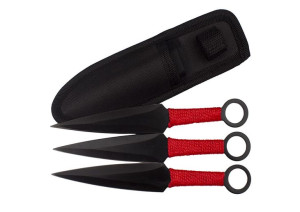 Nóż Rzutka Shuriken Noże Do Rzucania 3 Sztuki Etui