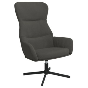 Fotel, ciemnoszary, obity aksamitem