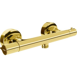Mexen Slim termostatyczna bateria prysznicowa, złoty - 77105-50