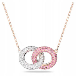 SWAROVSKI - Naszyjnik Stone Double Pink ROS