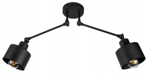 Lampa sufitowa industrialna regulowane ramiona 2xE27