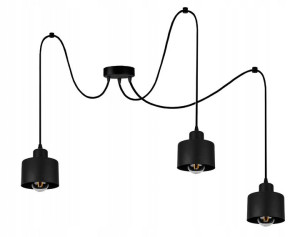 Lampa wisząca industrialna zwis pająk 3xE27