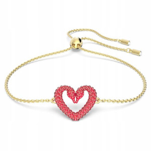 SWAROVSKI - Bransoletka Una Red Heart GOS