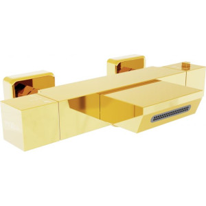 Mexen Cube termostatyczna bateria wannowa złota - 77360-50