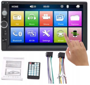 Radio Samochodowe BLUETOOTH 2DIN 7cali USB SD AUX
