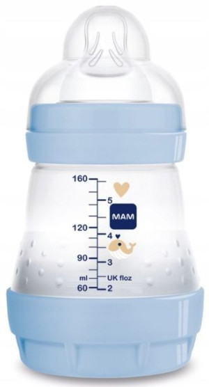 MAM BABY Butelka Start Antykolkowa 160ML Better Together BOY MAM 1768
