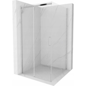 Mexen Omega kabina prysznicowa rozsuwana 100 x 100 cm, transparent, chrom -