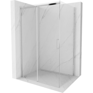 Mexen Omega kabina prysznicowa rozsuwana 130 x 90 cm, transparent, chrom -