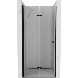 Mexen Lima drzwi prysznicowe składane 70 cm, transparent, czarne