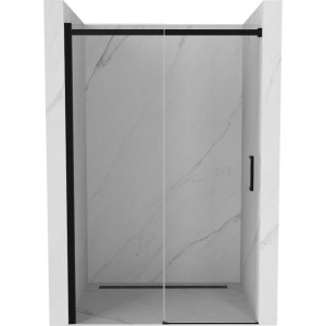 Mexen Omega drzwi prysznicowe rozsuwane 120 cm, transparent, czarne