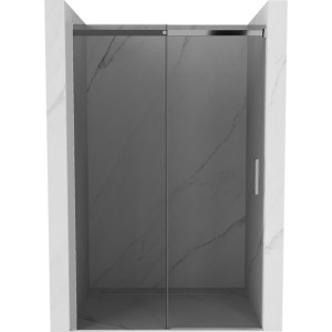 Mexen Omega drzwi prysznicowe rozsuwane 150 cm, grafit, chrom