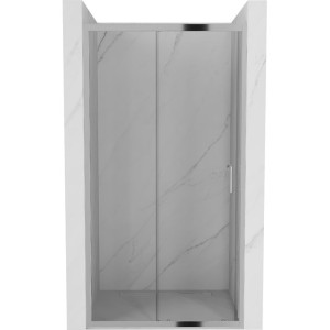 Mexen Apia drzwi prysznicowe rozsuwane 140 cm, transparent, chrom