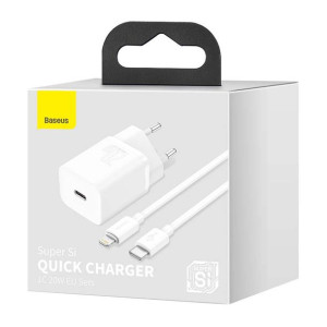 Ładowarka sieciowa Baseus Super Si Quick Charger 1C 20W z przewodem USB-C