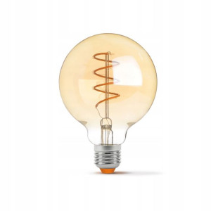 Żarówka LED Filament E27 4W G95 - Ciepły Biały
