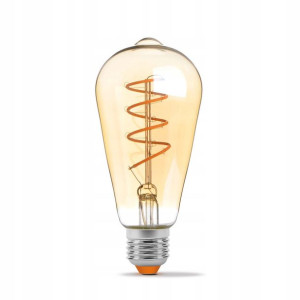 Żarówka LED Filament E27 4W ST64 - Ciepły biały